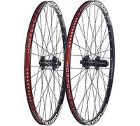 KUNYOS 24In/26In/27.5In/29In Mountain Bike Wheelset Alu Alloy Double Layer Rims Thru-Axle Front And Rear Wheels 32H Disc Brake Hubs for 7-11 Speed Cassette