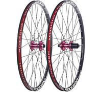 KUNYOS 24In/26In/27.5In/29In Mountain Bike Wheelset Alu Alloy Double Layer Rims Thru-Axle Front And Rear Wheels 32H Disc Brake Hubs for 7-11 Speed Cassette