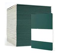 KUNYOS 36 Pack Soft Cover Journal Bulk Lined Blank Travel for Women Men Writing Notebooks College Ruled for Work Note Taking(36 Dark Green)