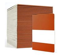 KUNYOS 36 Pack Soft Cover Journal Bulk Lined Blank Travel for Women Men Writing Notebooks College Ruled for Work Note Taking(36 Dark Orange)