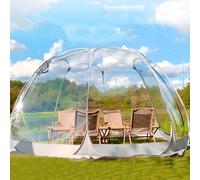 KUNYOS 3m/3.6m Igloo Tent Bubble Garden Dome Bubble Tent, Weatherproof Waterproof Large Transparent PVC Instant Pop Up Gazebo 3-8 People For Party, Camping, Wedding(Size:3.6M)