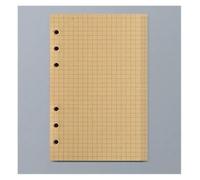 KUNYOS 45 Sheets A5 A6 A7 Loose Leaf Notebook Refill Spiral Binder Inner Page Line Blank Craft Grid Inside Paper Stationery(A6 blank gird)