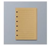 KUNYOS 45 Sheets A5 A6 A7 Loose Leaf Notebook Refill Spiral Binder Inner Page Line Blank Craft Grid Inside Paper Stationery(A7 craft line)