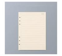 KUNYOS 45 Sheets A5 A6 A7 Loose Leaf Notebook Refill Spiral Binder Inner Page Line Blank Craft Grid Inside Paper Stationery(A5 to do)