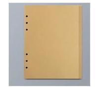 KUNYOS 45 Sheets A5 A6 A7 Loose Leaf Notebook Refill Spiral Binder Inner Page Line Blank Craft Grid Inside Paper Stationery(A6 craft blank)