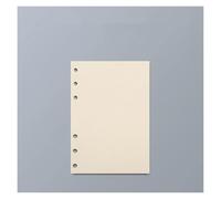KUNYOS 45 Sheets A5 A6 A7 Loose Leaf Notebook Refill Spiral Binder Inner Page Line Blank Craft Grid Inside Paper Stationery(A7point)