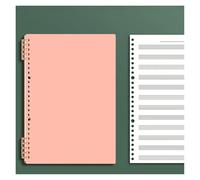 KUNYOS 60-Sheet B5 Music Notation Notebook Reusable Loose Leaf Staff Paper Double Sided Exercise Book for Musicians Composers(Pink)
