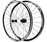 KUNYOS 700C Racing Bike Wheels with V-Brakes/On The Rim Dual Wall Rims 30Mm for 8 9 10 11 12 Speed Hubs 100/130 Mm QR,Gray