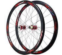 KUNYOS 700C Road Bike Pair of Wheels Road Cyclo-Cross Disc Brake V/C High Rim 40MM 7/8/9/10/11/12 Speed Freewheel 24 Holes