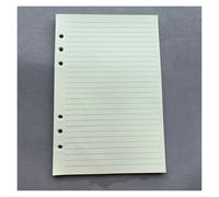 KUNYOS A5 A6 50 Sheets Loose-leaf Colorful Refill Inner Page Line Blank Grid Inside Paper Stationery(Wihte line,A6)