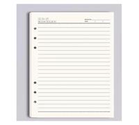 KUNYOS A5 A6 A7 Craft Loose Leaf Notebook Refill Spiral Binder Inner Page Line Blank Grid Inside Paper Stationery(Burgundy,A5)