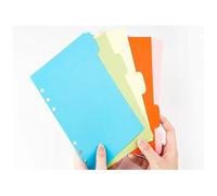 KUNYOS A5 A6 A7 Craft Loose Leaf Notebook Refill Spiral Binder Inner Page Line Blank Grid Inside Paper Stationery(Light Grey,A7)