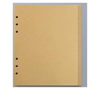 KUNYOS A5 A6 A7 Craft Loose Leaf Notebook Refill Spiral Binder Inner Page Line Blank Grid Inside Paper Stationery(Red,A6)