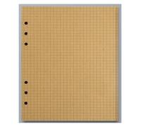 KUNYOS A5 A6 A7 Craft Loose Leaf Notebook Refill Spiral Binder Inner Page Line Blank Grid Inside Paper Stationery(Yellow,A7)