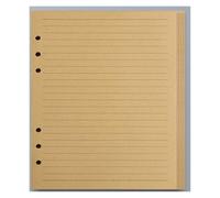 KUNYOS A5 A6 A7 Craft Loose Leaf Notebook Refill Spiral Binder Inner Page Line Blank Grid Inside Paper Stationery(WHITE,A5)