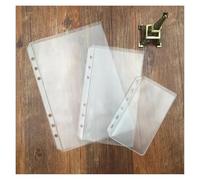 KUNYOS A5 A6 A7 Craft Loose Leaf Notebook Refill Spiral Binder Inner Page Line Blank Grid Inside Paper Stationery(Navy Blue,A6)