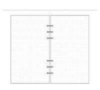 KUNYOS A5 A6 A7 Printing Paper for Spiral Notebook Planner Weekly Diary Blank Grid Pages(Point,A6)