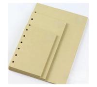 KUNYOS A5 A6 A7 Woodfree Printing Paper Planner Inner Pages Creative Office Notebook Spiral Filler Papers Binder Page(Kraft Blank,A6)