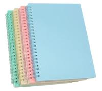 KUNYOS A5 Spiral Notebook Set 4 Colors Thick Hardcover 80 Sheets/160 Pages for Study and Notes