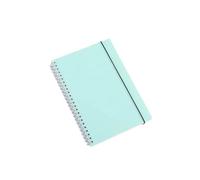 KUNYOS A6 A5 B5 A4 Green Spiral Book Coil Notebook To-Do Lined DOT Blank Grid Paper Journal Diary Sketchbook for School Stationery(Blank,A6)