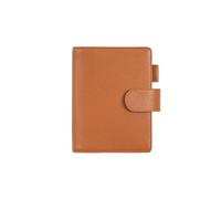 KUNYOS A6 Size Elite Planner Cover Notebook Leather Without Large Pocket Organizer Journals Diary(Burnt orange)