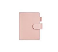 KUNYOS A6 Size Elite Planner Cover Notebook Leather Without Large Pocket Organizer Journals Diary(Dusty rose)