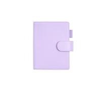 KUNYOS A6 Size Elite Planner Cover Notebook Leather Without Large Pocket Organizer Journals Diary(Lavender)