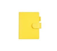 KUNYOS A6 Size Elite Planner Cover Notebook Leather Without Large Pocket Organizer Journals Diary(Lemon yellow)