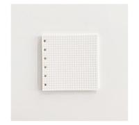 KUNYOS A7 Transparent Sparkling Storage Book Pink Slip Pocket Shell Square Loose-leaf Hand Account(A7grid)