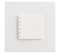 KUNYOS A7 Transparent Sparkling Storage Book Pink Slip Pocket Shell Square Loose-leaf Hand Account(A7blank)