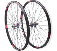 KUNYOS Bicycle Wheelset 26 27.5 29 Inch Mountain Bike Wheelset Disc Brake 32 Holes Rim 120 Clicks Quick Release MTB Wheel for 7-12 Speed Cassette,Colorful,27.5inch
