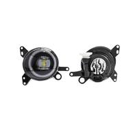 KUNYOS Car Halogen Fog Lamps Lights For Mitsubishi Lancer 2008 2009 2010 2011 2012 2014 Front Bumper LED Fog Light(Angel Eyes Red)