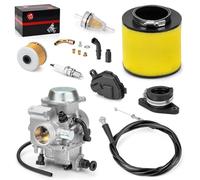 KUNYOS Carburetor + Air Filter + Intake Manifold + Throttle Cable for Honda Fourtrax 300 TRX300 TRX300FW 1988-2000