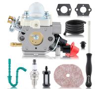 KUNYOS Carburetor for Stihl FS56 FS56C FS56R FS56RC FS70C FS70R FS70RC HT56C KM56RC Trimmer Weed Eater Replace C1M-S207A, 41441200603, 41441200600 with Air Filter Turn Up Kits
