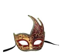 KUNYOS Charming Personalized Venetian Masquerade Mask, Halloween Costumes Mask Mardi Gras Masks For Women(Gold purple)