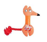 KUNYOS Dog toys, sound, cotton rope teething, chew-resistant, soft and does not hurt the gums, interactive boring(Orange)