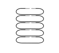 KUNYOS Elastic Band with Dual End Clips for Traveler's Notebook A5 27cm Standard 25cm Pocket Passport 24cm(Black,A5)