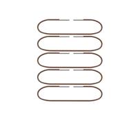 KUNYOS Elastic Band with Dual End Clips for Traveler's Notebook A5 27cm Standard 25cm Pocket Passport 24cm(Brown,Passport Portable 5)