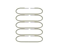 KUNYOS Elastic Band with Dual End Clips for Traveler's Notebook A5 27cm Standard 25cm Pocket Passport 24cm(0liver green,A5)
