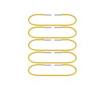 KUNYOS Elastic Band with Dual End Clips for Traveler's Notebook A5 27cm Standard 25cm Pocket Passport 24cm(Yellow,A5)
