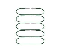 KUNYOS Elastic Band with Dual End Clips for Traveler's Notebook A5 27cm Standard 25cm Pocket Passport 24cm(Green,A5)