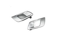 KUNYOS Front Rear Interior Inner Handle for Ranger 2012-2019 Door Inner Handle Chrome and Silver(Matt Silver 1 Pair)