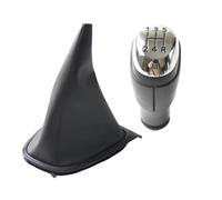 KUNYOS Knob with Boot Gear Stick Knob Manual for Clio 4 Mk4 IV 2012-2020 PU Leather/ABS 5-Speed / 6-Speed Chrome/Black/Matte Performance Stylish Shift(B0568-K0738)