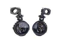 KUNYOS Lights Motorcycle Headlights Pair 100W Motorcycle Headlight Fog Lights Led Auxiliary Driving Light Spotlight Headlamp Dual Color Flasher Fog Lamp
