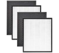 KUNYOS LV-PUR131 Replacement Filters Compatible with LEVOIT Air Purifier Models LV-PUR131s and LV-PUR131, LV-PUR131-RF, 2 Pack and 2 Pack Activated Carbon Filters
