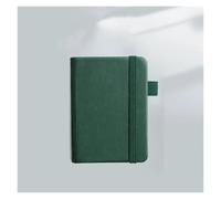 KUNYOS Mini A7 Pocket Notebook Handmade 100 Sheets Notepad Portable Travel Diary Planner Schedule School Office Supplies(Dark green)