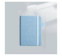 KUNYOS Mini A7 Pocket Notebook Handmade 100 Sheets Notepad Portable Travel Diary Planner Schedule School Office Supplies(Light blue)