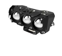 KUNYOS motorcycle headlight For Motorcycle LED Spotlights Super Bright Headlights Three-eye Lens Fisheye Two-color Lights Retrofit Waterpro Of Shock-proof(3 Eye Light)