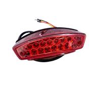 KUNYOS Motorcycle Taillight For Ducati For Monster Smoke Lens Universal Rear Brake Light License Plate Tail Flashers(Red)