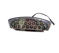 KUNYOS Motorcycle Taillight For Ducati For Monster Smoke Lens Universal Rear Brake Light License Plate Tail Flashers(Smoke)